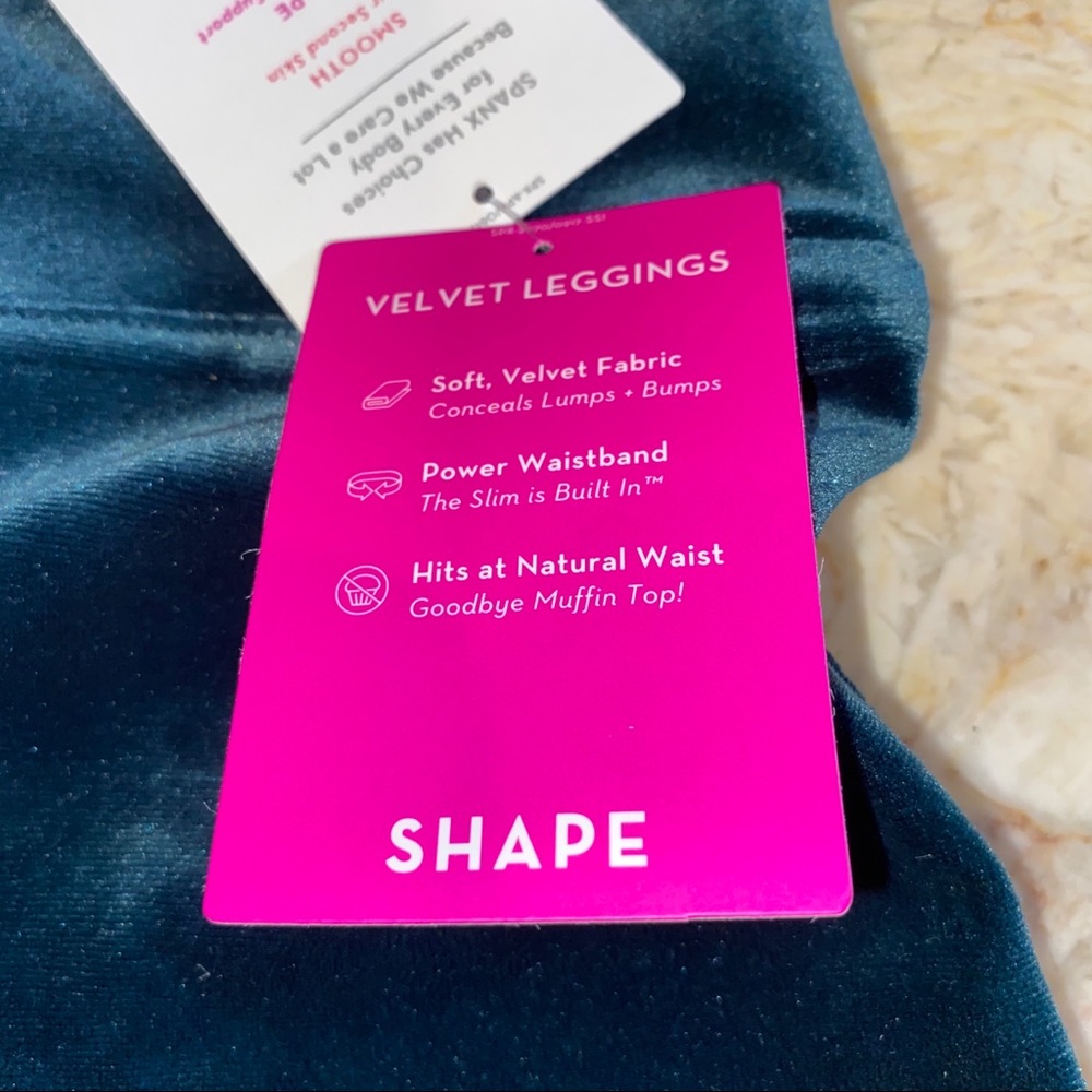 NWT Size XL Spanx Green Malachite Velvet Leggings - Picture 8 of 8